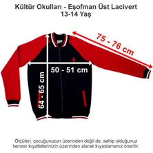 Kültür 2000 Koleji Eşofman Üst Lacivert 13-14 Yaş