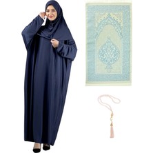 Namaz Elbisesi Eşarp Seccade Tesbih Set, Islami Giyim Takım Ferace Turban Şal