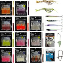 Yek Outdoor Fireworm Lrf Silikon & Jig Yem Seti