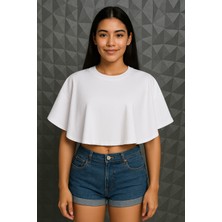 %100 Pamuklu Cropt-Shirt