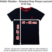 Kültür Okulları-Kültür 2000 Koleji Ortaokul Kısa Penye Lacivert 9-10 Yaş