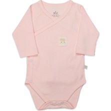 Bistyle Organic Modal Flying Balloons Kruvaze Uzun Kol Body BS17121 Pembe