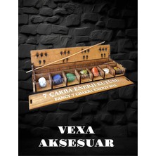 7 Çakra Doğal Taşlı Enerji Kutusu ve Tütsülük – Arınma ve Meditasyon Kutusu -Deneme Tütsüsü Hediyeli