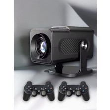 Machnera 🎮 Projeksiyon Gamebox | Ultra Hd Projeksiyon + 2 Kablosuz Oyun Kolu + Dahili Oyunlar
