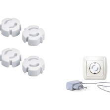 Ason Plus Asonplus 4 'lü Paket Çocuk Bebek Güvenlik Koruyucu Priz Kapatıcı Priz Kilidi Ev Ofis Priz Kapatıcı Emniyet