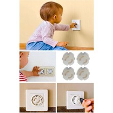 Ason Plus Asonplus 4 'lü Paket Çocuk Bebek Güvenlik Koruyucu Priz Kapatıcı Priz Kilidi Ev Ofis Priz Kapatıcı Emniyet