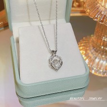 Mlhbcy Bayan Titanyum Çelik Kolye Kolye Zinciri Mücevherat (Yurt Dışından)