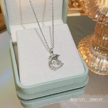 Mlhbcy Bayan Titanyum Çelik Kolye Kolye Zinciri Mücevherat (Yurt Dışından)