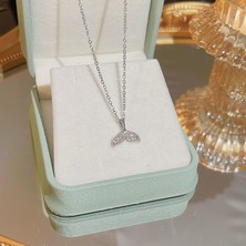 Mlhbcy Bayan Titanyum Çelik Kolye Kolye Zinciri Mücevherat (Yurt Dışından)