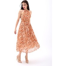 Trend Befaon 5519 Elbise-Turuncu