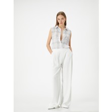 Koton Kolsuz Gömlek Düğmeli Klasik Yaka Standart Kesim