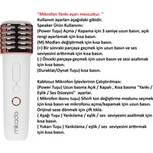 Mikado MD-16BT Favorite Beyaz Tf Kart Destekli Bluetooth Wireless Karaoke Mikrofonlu 1200MAH Taşınabilir Speaker