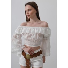 Trend Befaon Bluz - Beyaz