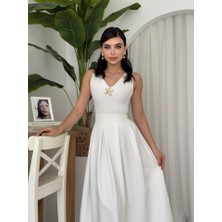 Trend Befaon Late Yıldız Detaylı Elbise