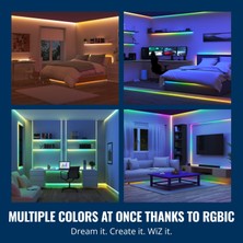 Wiz Rgbıc 10 Metre Akıllı LED Şerit (16 Milyon Renk, Wi-Fi Kontrollü) - Google Home, Alexa And Homekit