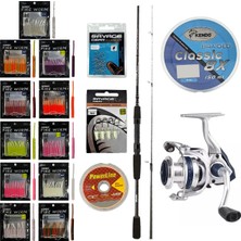 Yekoutdoor Fireworm Lrf Seti Okuma Wave Power 213 cm 0-8 gr Lrf Kamışı&okuma ARIA-1000A 1bb Olta Makinesi