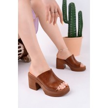 K-500 Trend Topuklu Şık Platform Terlik