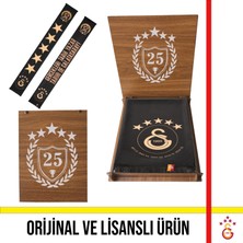 Galatasaray Lisanslı 5 Yıldızlı Gerçekleri Tarih Yazar Şal Atkı Şampiyonuk Özel Ahşap Kutulu