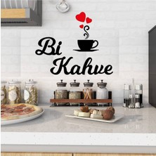 Elite Bi Kahve Duvar Yazı Dekor Süsü Kahve Köşesi Ahşap 1 Adet