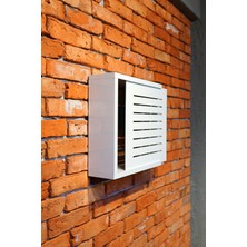 Doğan Life Ahşap Modem Saklama Kutusu 35x35x11 cm Duvara Asılabilir Kilitsiz Kapaklı Tekli