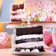 1 Yaş Gümüş Silver Renkli Doğum Günü Pastası Mumu Gümüş Silver Gri 1 Rakamlı Doğum Günü Mumu