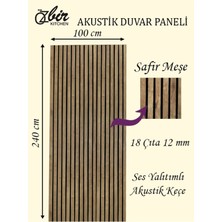 Elite Özbir Kıtchen Safir Meşe Akustik Duvar Paneli 100X240 Ahşap Duvar Paneli 1 Adet