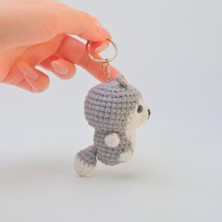 Amigurumi Anahtarlık El Yapımı Anahtarlık Tilki Figürlü Anahtarlık Doğal Anahtarlık