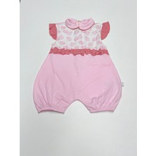 Pembe Renkli Şortlu Kız Bebek Tulumu