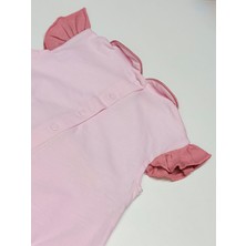 Pembe Renkli Şortlu Kız Bebek Tulumu
