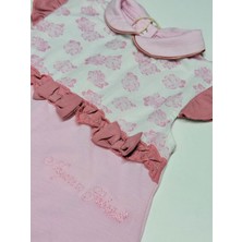 Pembe Renkli Şortlu Kız Bebek Tulumu