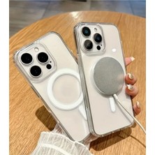 Iphone 16 Pro Kılıf Magsafe Şeffaf Kılıf Kamera Çıkıntılı Darbeye Dayanıklı Kapak