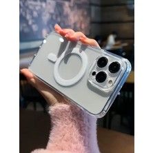 Iphone 16 Pro Kılıf Magsafe Şeffaf Kılıf Kamera Çıkıntılı Darbeye Dayanıklı Kapak