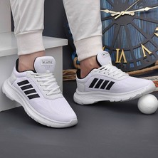 2202-JAMPER Anatomik Tabanlı Ultra Hafif Unisex Bağcıklı Sneakers Ayakkabı - NKT02202-BEYAZ-40