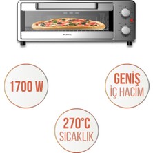 Kumtel Mini Pizza Fırını ve Hava Fritözü (Airfryer) HPO-01