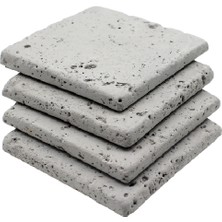 Kare Naturel Beton Bardak Altlığı