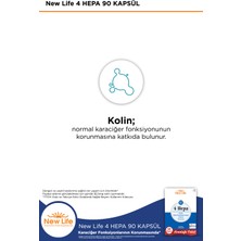 New Life 4 Hepa 90 Yumuşak Kapsül - Silibin Fosfolipid - Kolin - Enginar Yaprağı ve Karahindiba Kök Ekstresi