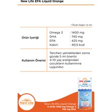 New Life Efa Liquid Balık Yağı Sıvı 150 ml - Portakal