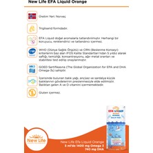 New Life Efa Liquid Balık Yağı Sıvı 150 ml - Portakal
