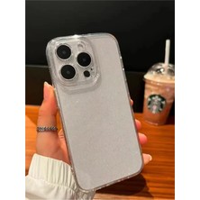 Apple iPhone 16 Pro Uyumlu Şeffaf Kılıf Simli 2.0mm Darbeye Dayanıklı Silikon Yumuşak Kapak