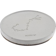 Balık Burcu (Pisces) Beton Bardak Altlığı