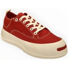 Kadın Bağcıklı Sneaker Bordo - 40