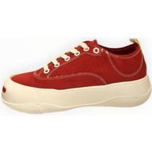 Kadın Bağcıklı Sneaker Bordo - 40
