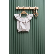 Kız Bebek Müslin Ip Askılı Tişört – 6 Ay - 3 Yaş | %100 Pamuk