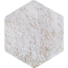 Altıgen gold Mermer Desenli Beton Bardak Altlığı