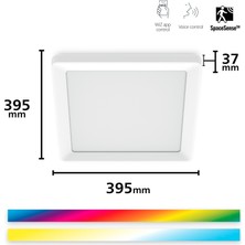 Wiz Beyaz Akıllı Sıva Üstü Rgb Kare Panel Tavan Armatürü 17W
