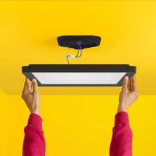 Wiz Siyah Akıllı Sıva Üstü Rgb Kare Panel Tavan Armatürü 17W