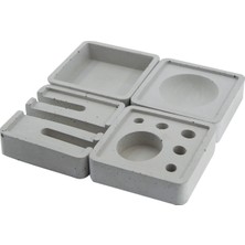 4&amp;#39;lü Beton Masaüstü Düzenleyici