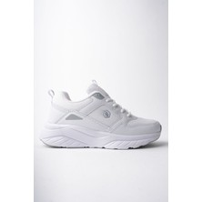 Mcdark 2110YZ Kadın Sneaker Spor Ayakkabı Ortopedik İç Taban Düz Taban Beyaz Renk