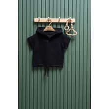 Unisex Müslin Kapüşonlu Tişört – 6 Ay - 3 Yaş | %100 Pamuk