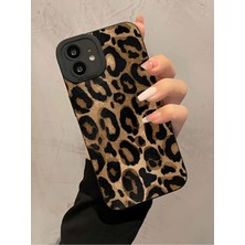 Iphone 11 Uyumlu Kılıf Mat Sarı Leopar Desenli Darbelere Dayanıklı Yumuşak Kamera Korumalı Kapak